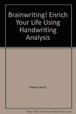 Brainwriting! Enrich Your Life Using Handwriting Analysis Used Book at Skull & Books VR Cocoa Beach