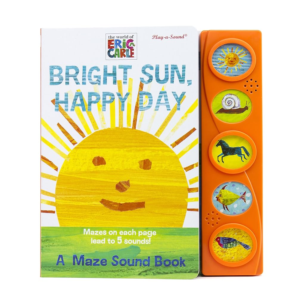 World of Eric Carle, Bright Sun, Happy Day A Maze Sound Book - PI Kids Used Book at Skull & Books VR Cocoa Beach