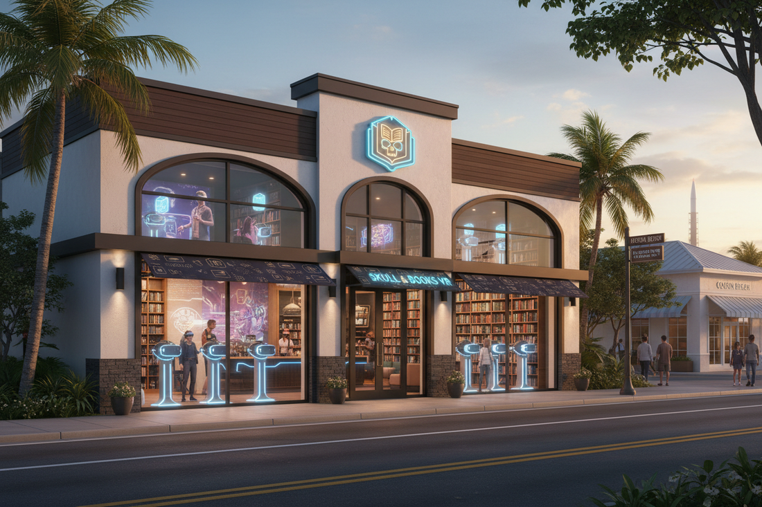 Generated image of Skull & Books Vr