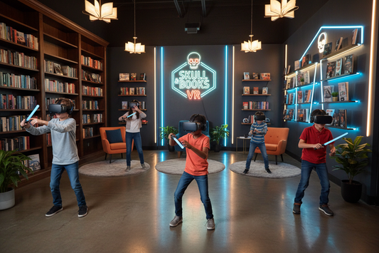 Generated image of Group of Kids playing VR