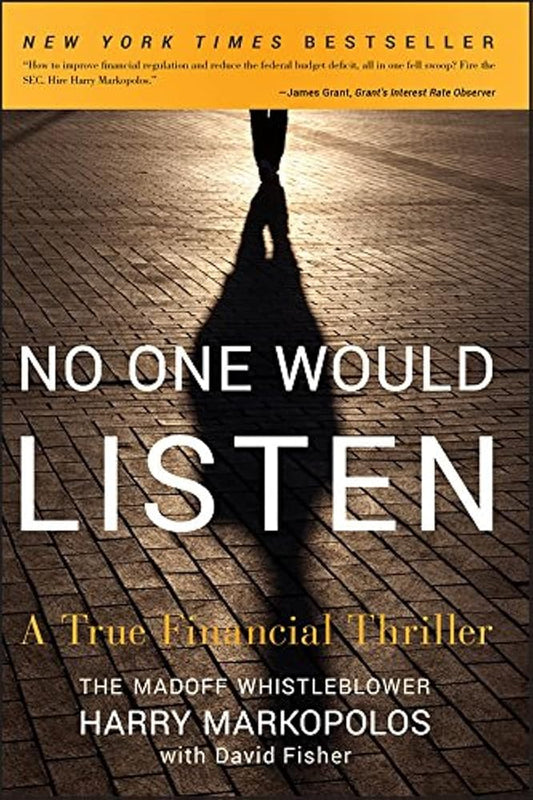 No One Would Listen: A True Financial Thriller cover image