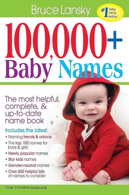 100,000 + Baby Names: The Most Helpful, Complete, & Up-To-Date Name Book cover image