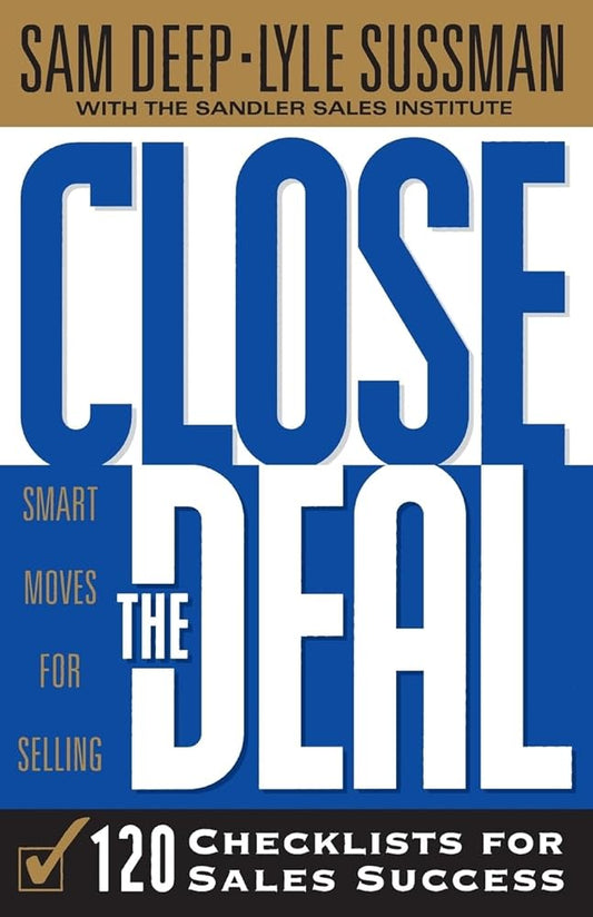 Close the Deal: 120 Checklists for Sales Success Used Book at Skull & Books VR Cocoa Beach