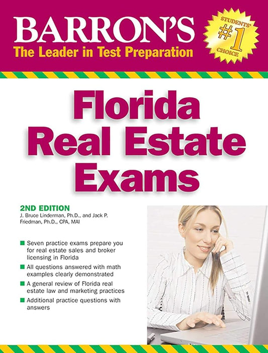 Florida Real Estate Exams (Barron's Test Prep FL) Used Book at Skull & Books VR Cocoa Beach