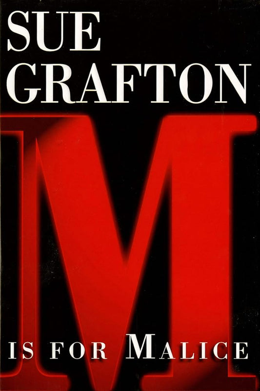 "M" is for Malice (A Kinsey Millhone Mystery, Book 13) Used Book at Skull & Books VR Cocoa Beach