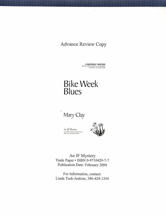 Bike Week Blues: A Daffodils Mystery Used Book at Skull & Books VR Cocoa Beach