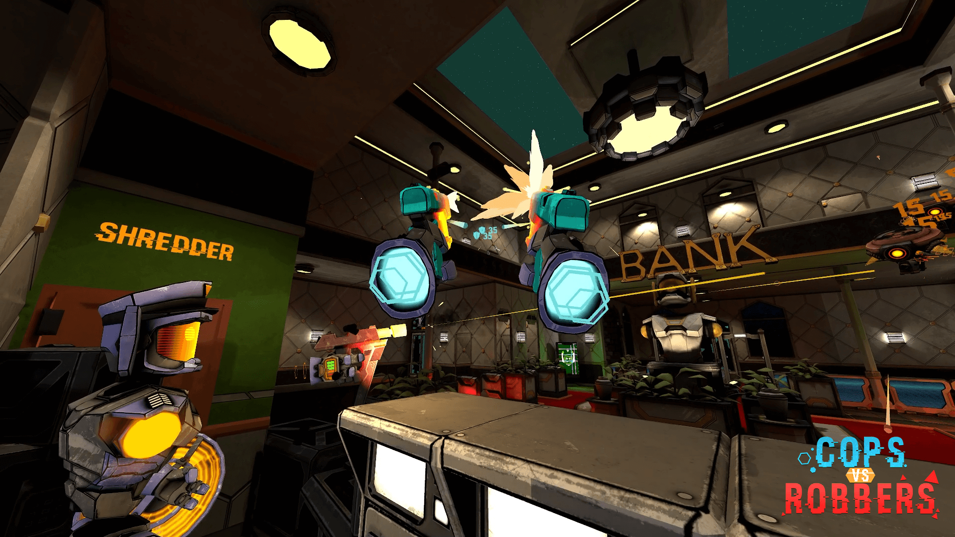 Cops Vs. Robbers VR Game at Skull & Books VR Cocoa Beach