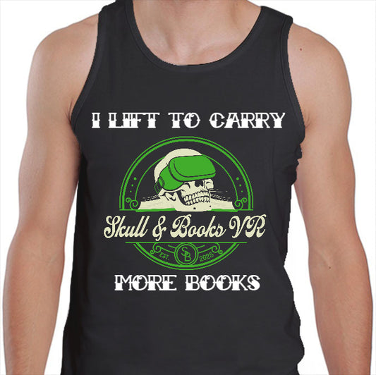 Men's Tank image of apparel at Skull & Books VR Cocoa Beach