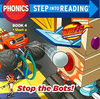 Monster Phonics: (Blaze and the Monster Machines), Book 4: Stop the Bots! Used Book at Skull & Books VR Cocoa Beach
