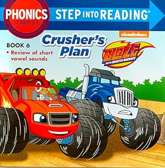 Monster Phonics: (Blaze and the Monster Machines), Book 6: Crusher's Plan Used Book at Skull & Books VR Cocoa Beach